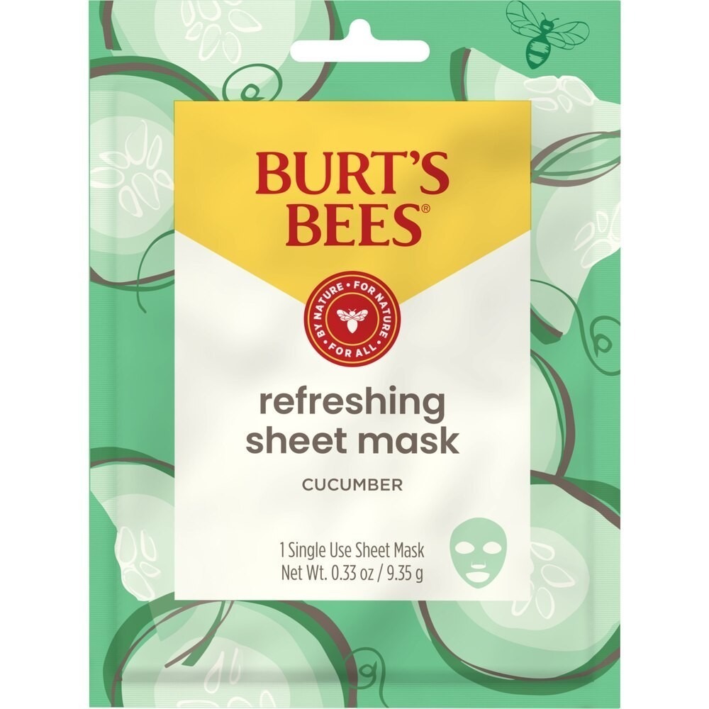 6 x by Burt's Bees Refreshing Sheet Mask - Cucumber